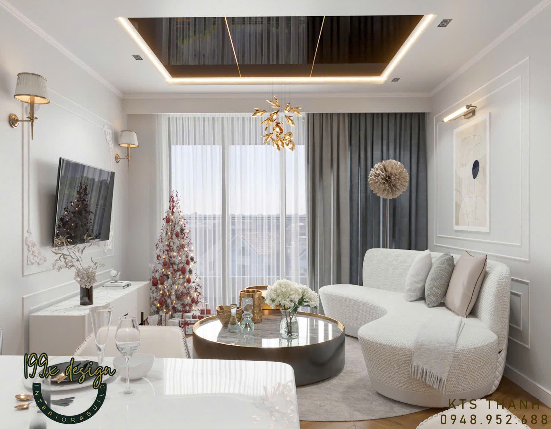 Chung cư 2 phòng ngủ phong cách luxury - hình ảnh công trình