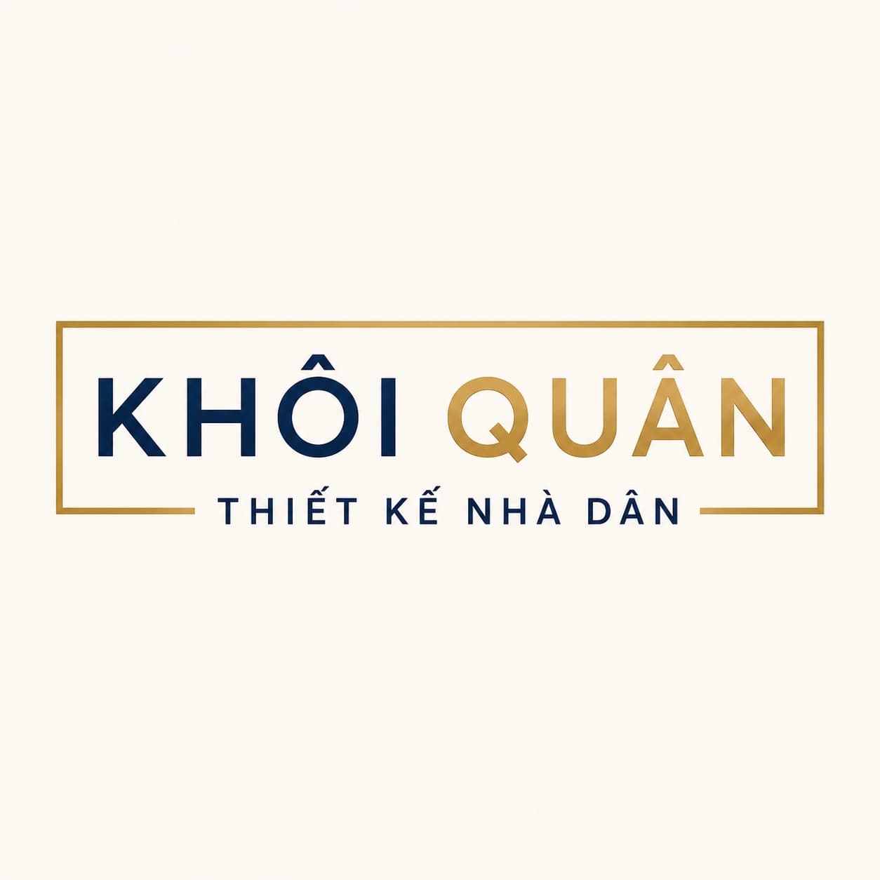 Logo KHÔI QUÂN Thiết kế nhà dân