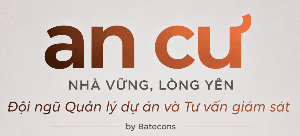 Logo AN CƯ - Nhà vững, lòng yên