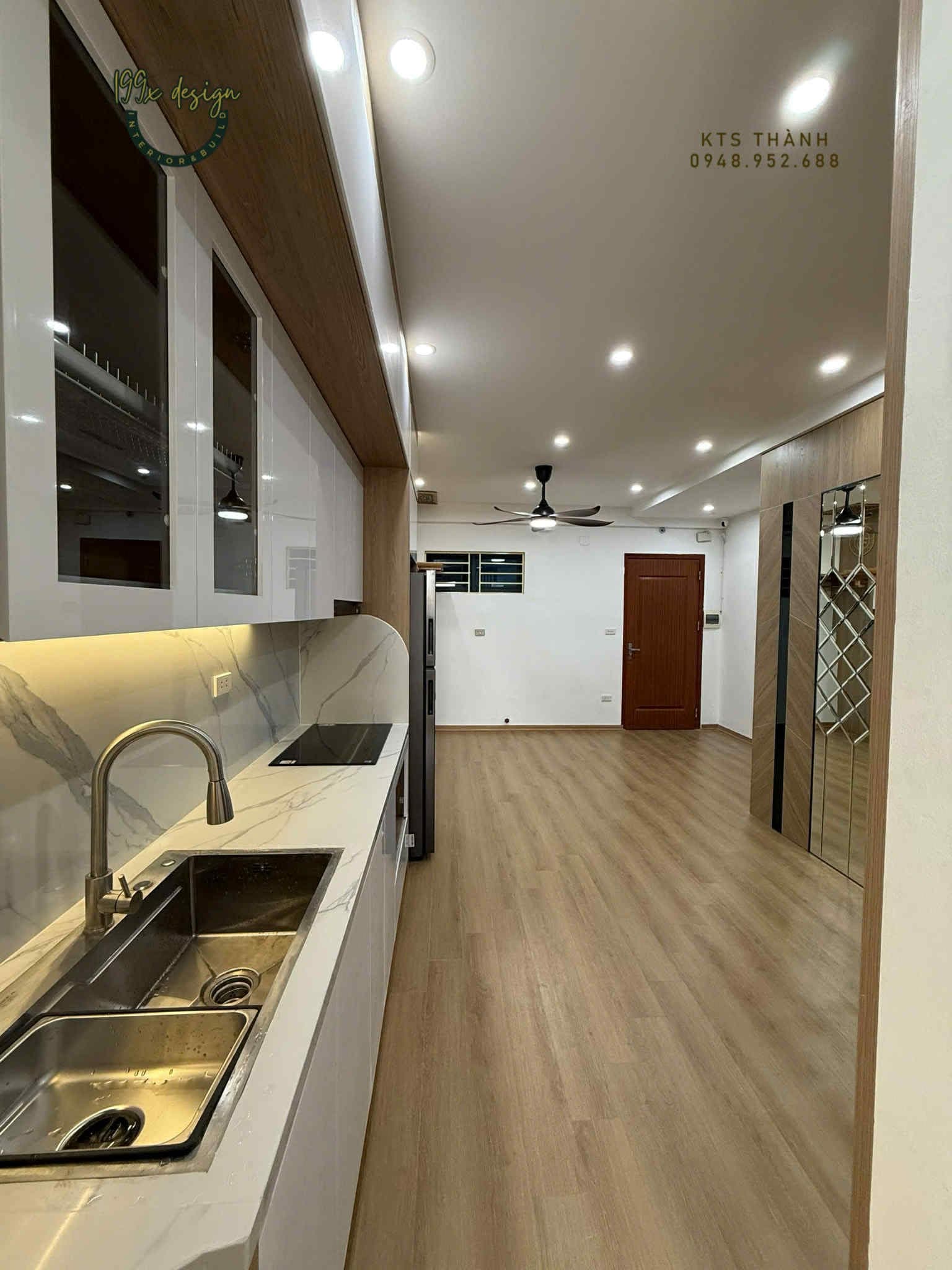 Thi công cải tạo trọn gói căn hộ Linh Đàm - hình ảnh công trình