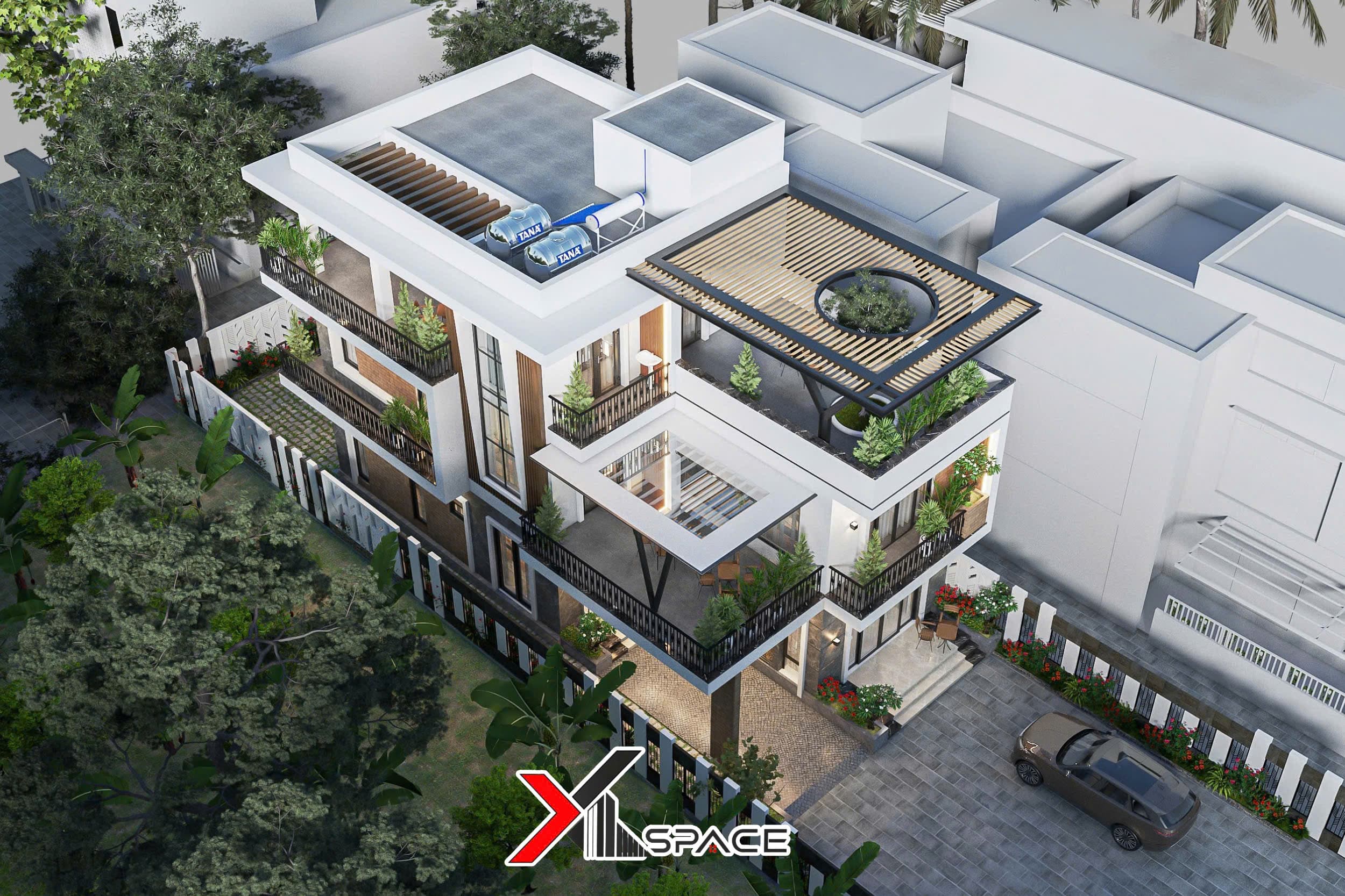 Biệt thự Hiện Đại 3 tầng gia đình anh  chị Châu Hậu - Kinh Môn - Hải Dương  (Hải Phòng) - hình ảnh công trình