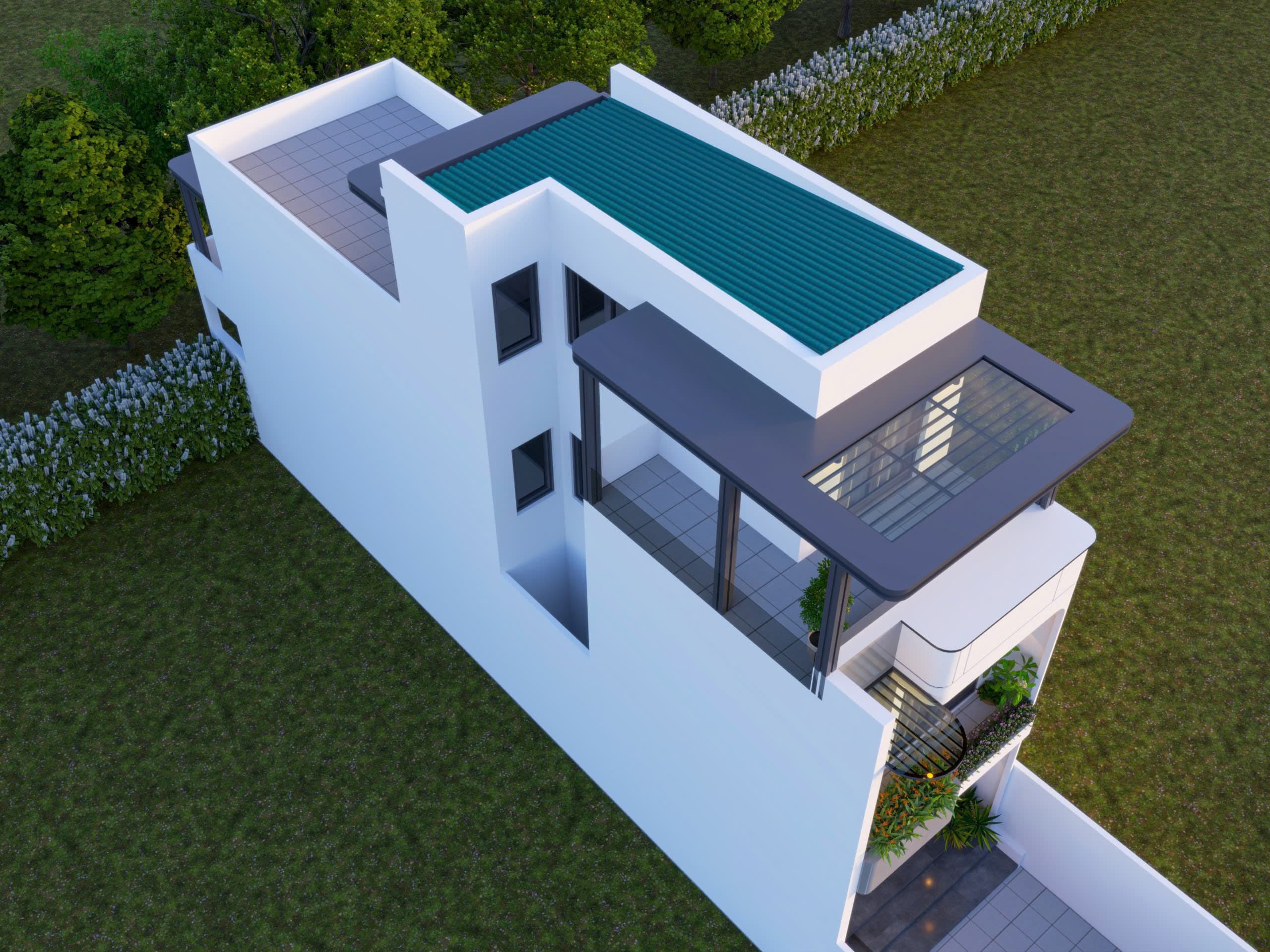 Nhà phố 3 tầng 5x20m - hình ảnh công trình