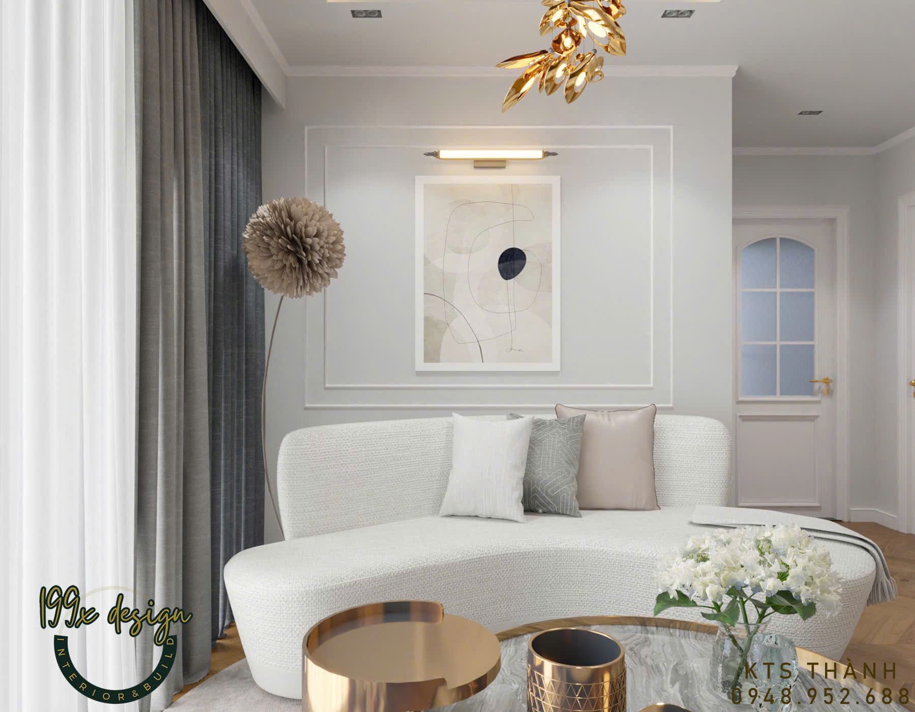 Chung cư 2 phòng ngủ phong cách luxury - hình ảnh công trình