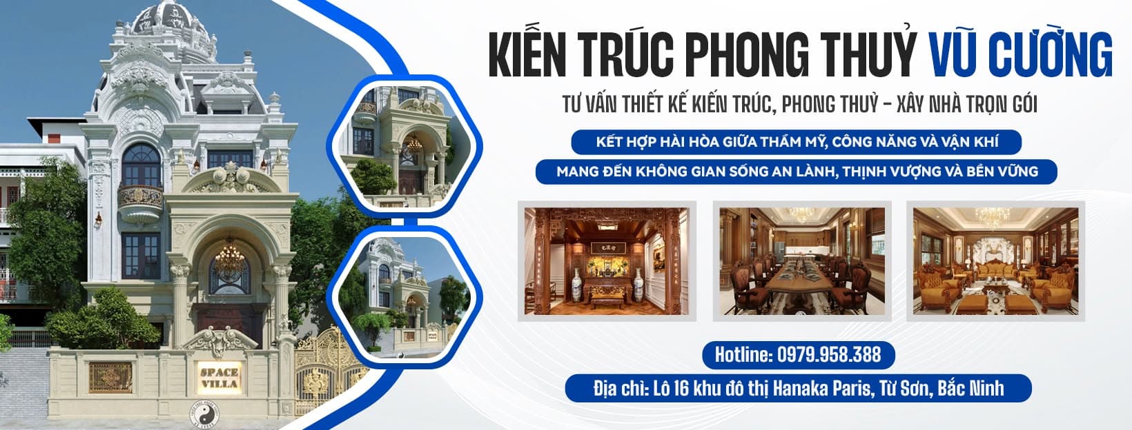 Công trình của Công ty TNHH tư vấn Kiến trúc phong thuỷ Vũ Cường