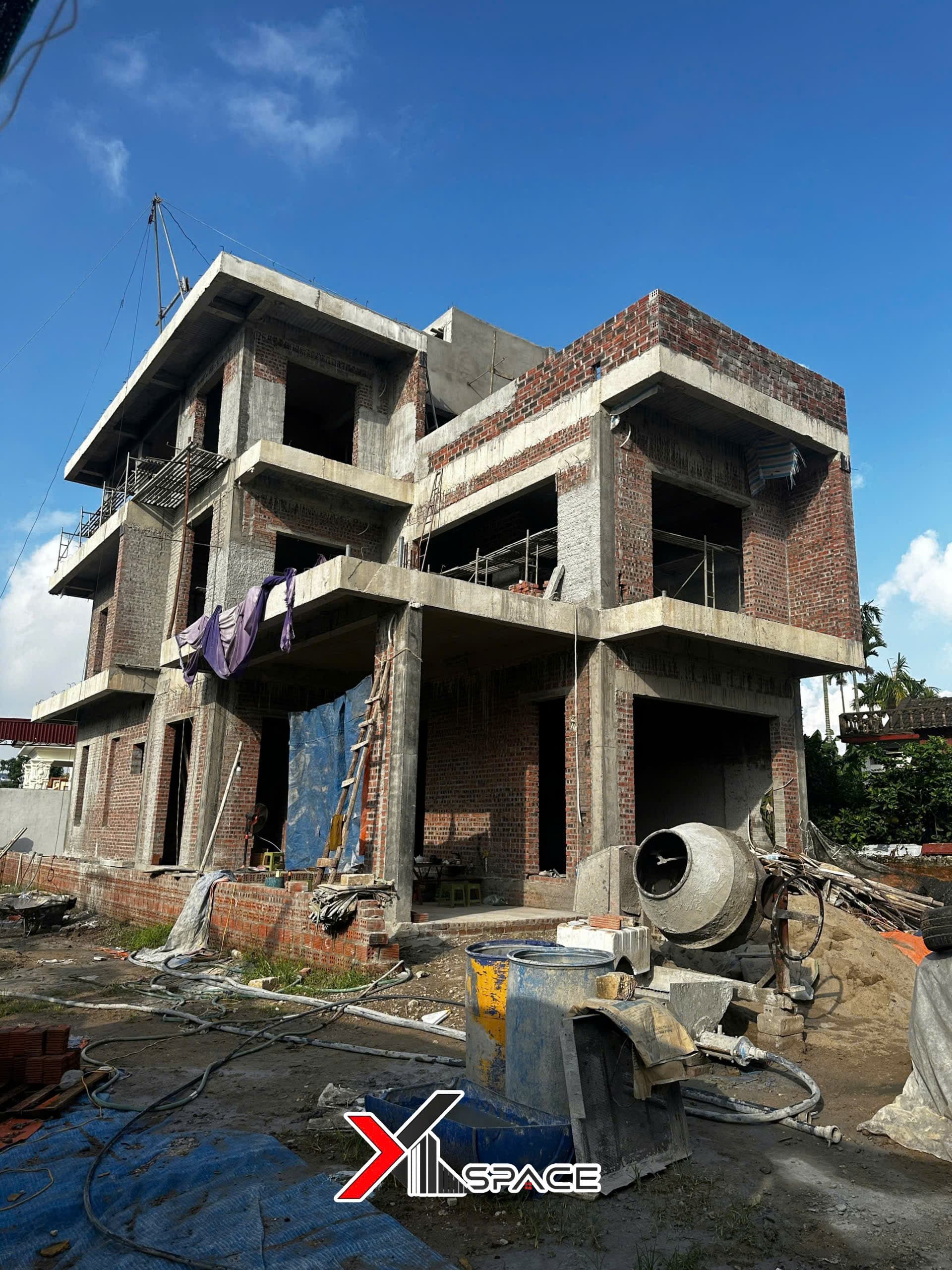 Biệt thự Hiện Đại 3 tầng gia đình anh  chị Châu Hậu - Kinh Môn - Hải Dương  (Hải Phòng) - hình ảnh công trình