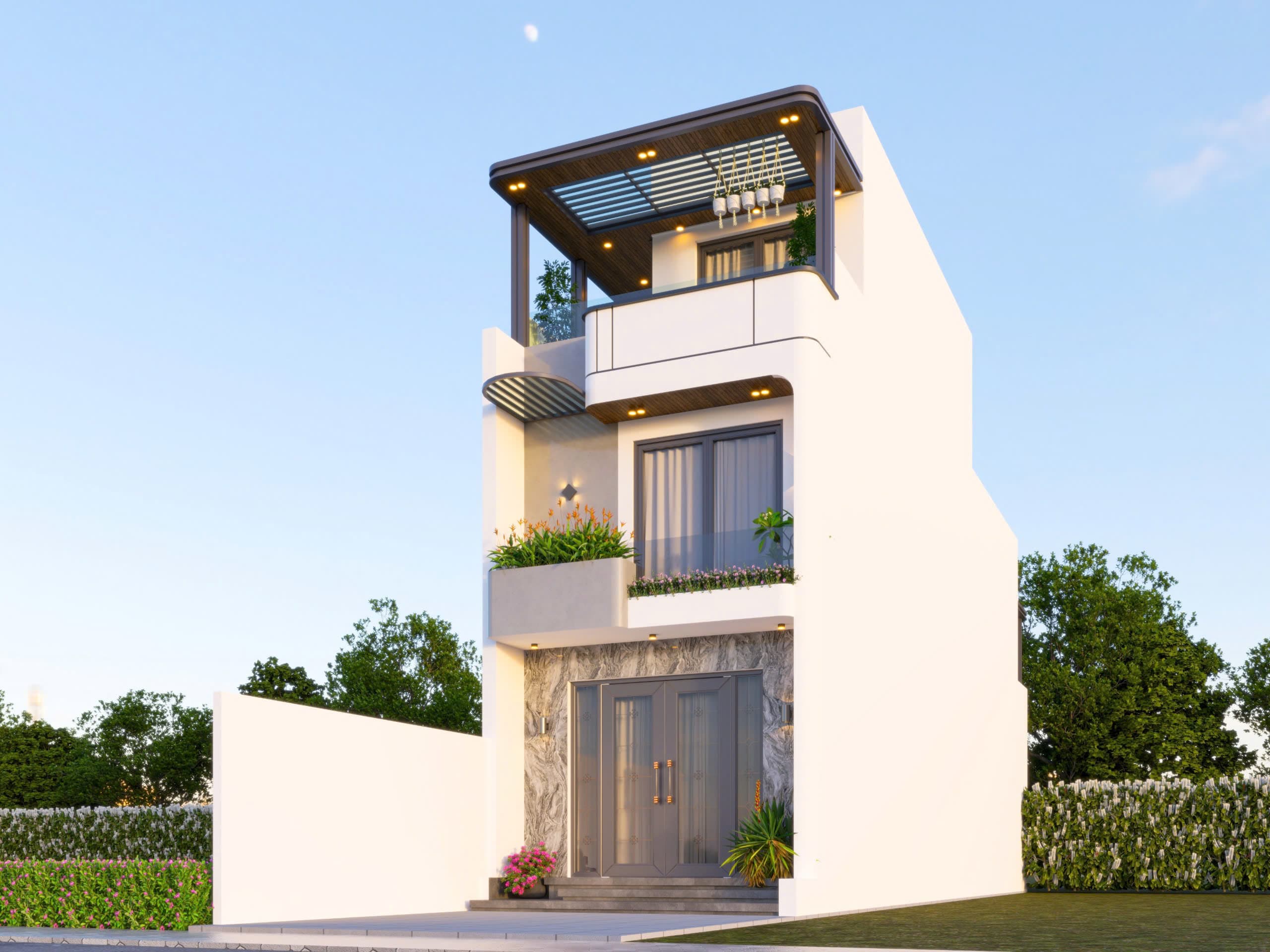 Nhà phố 3 tầng 5x20m - hình ảnh công trình