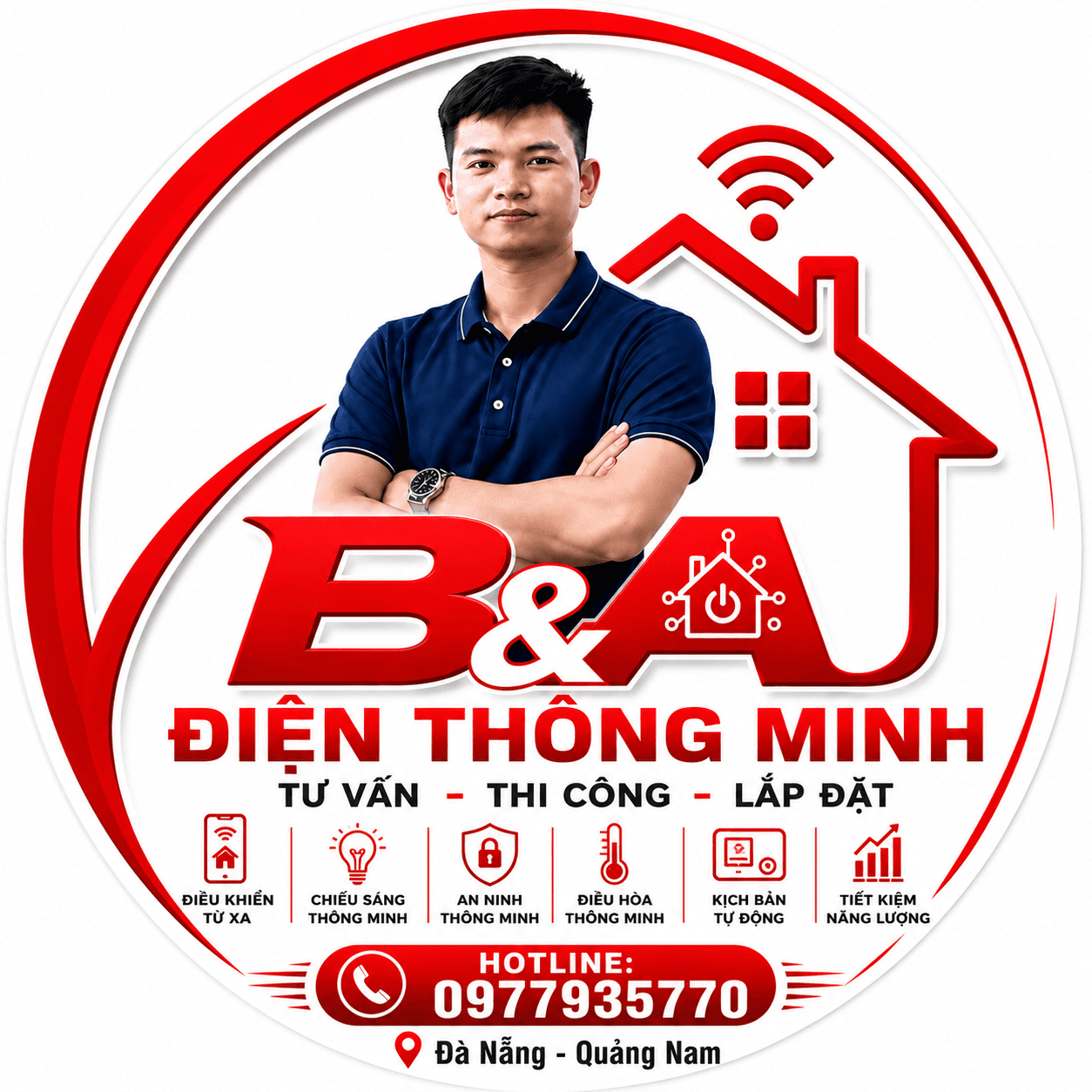 Logo Công ty tnhh giải pháp nhà thông minh b và a