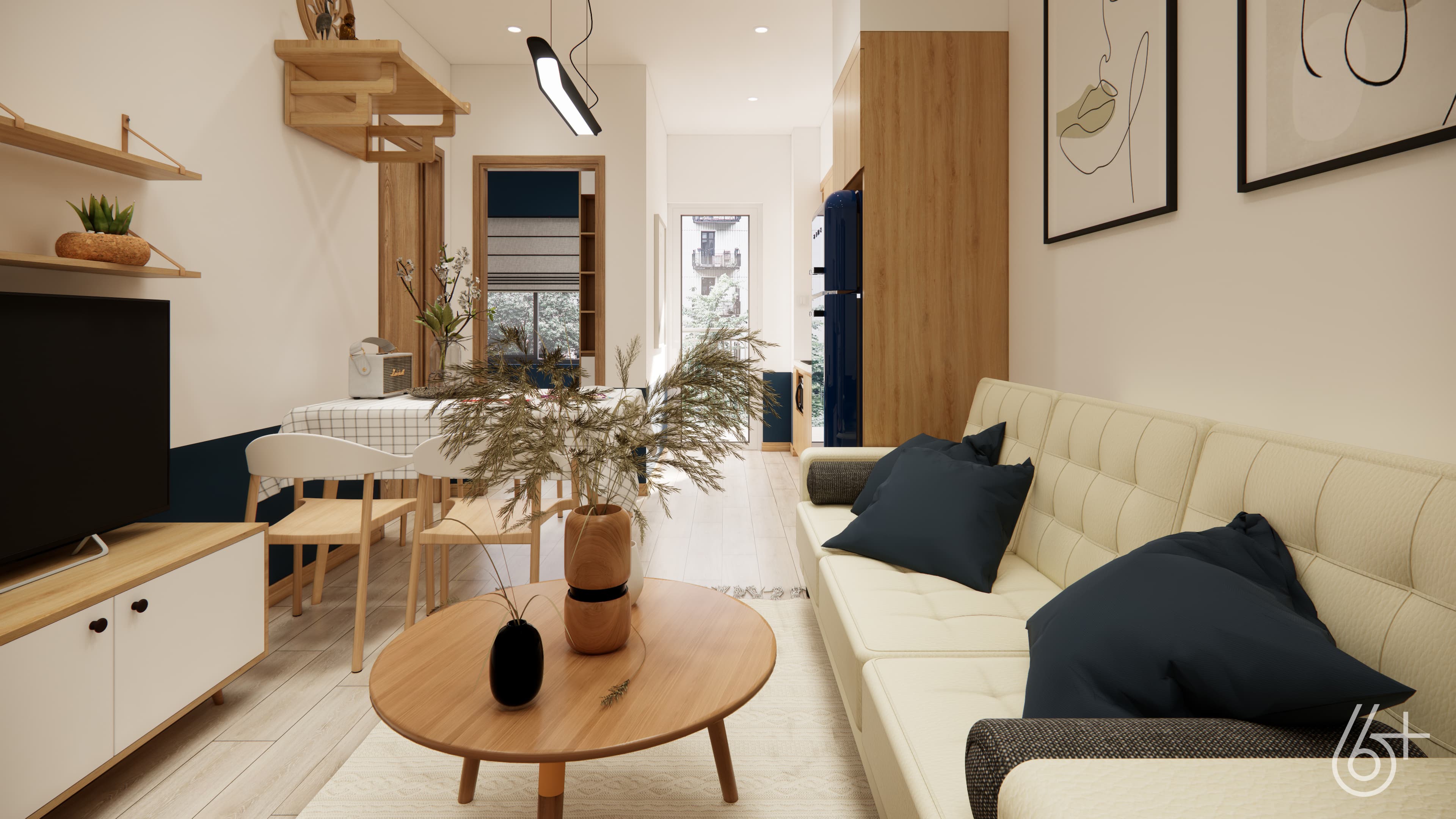 NHÀ Ở XÃ HỘI 50M2 - 2 NGỦ - hình ảnh công trình