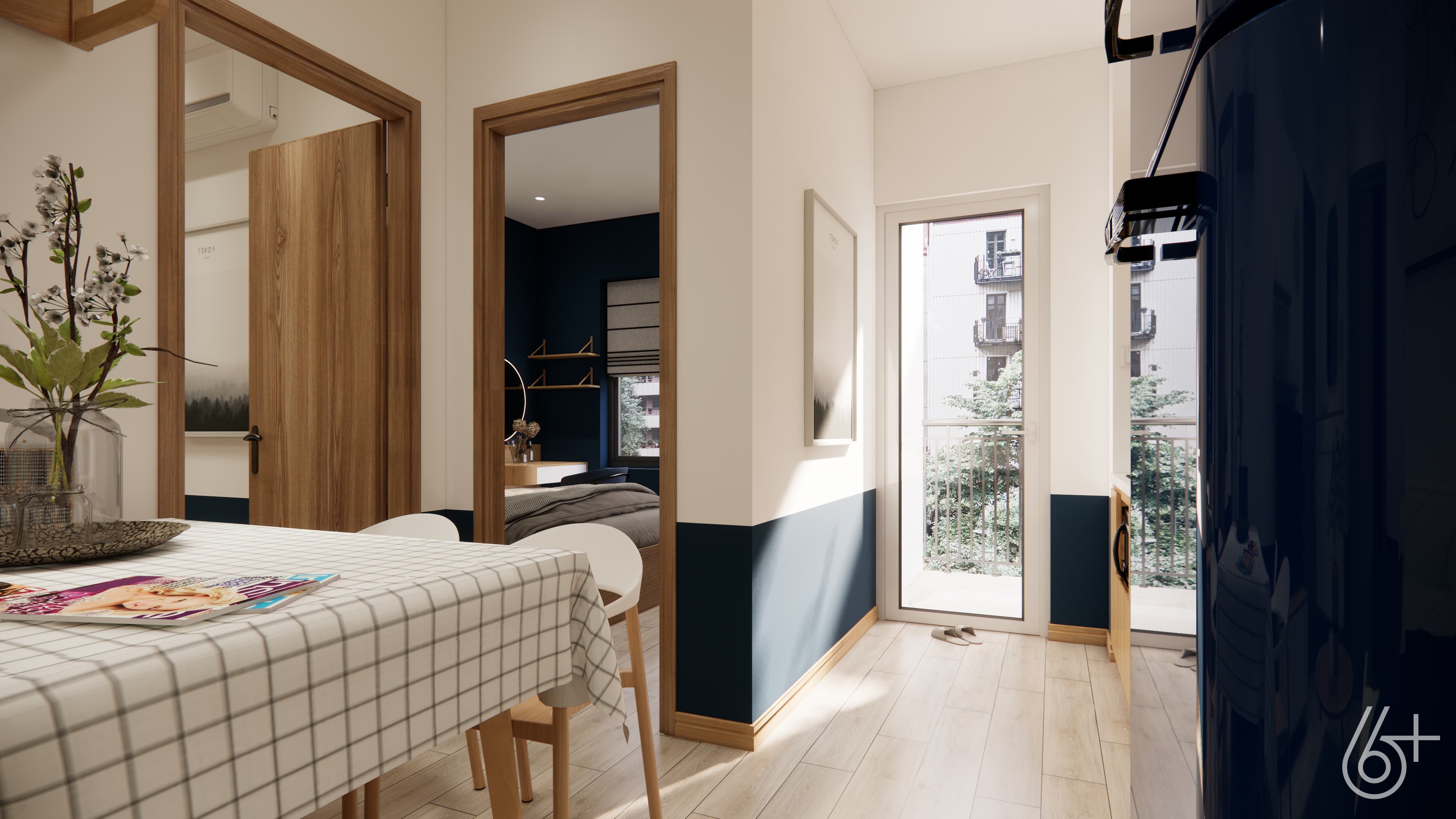NHÀ Ở XÃ HỘI 50M2 - 2 NGỦ - hình ảnh công trình