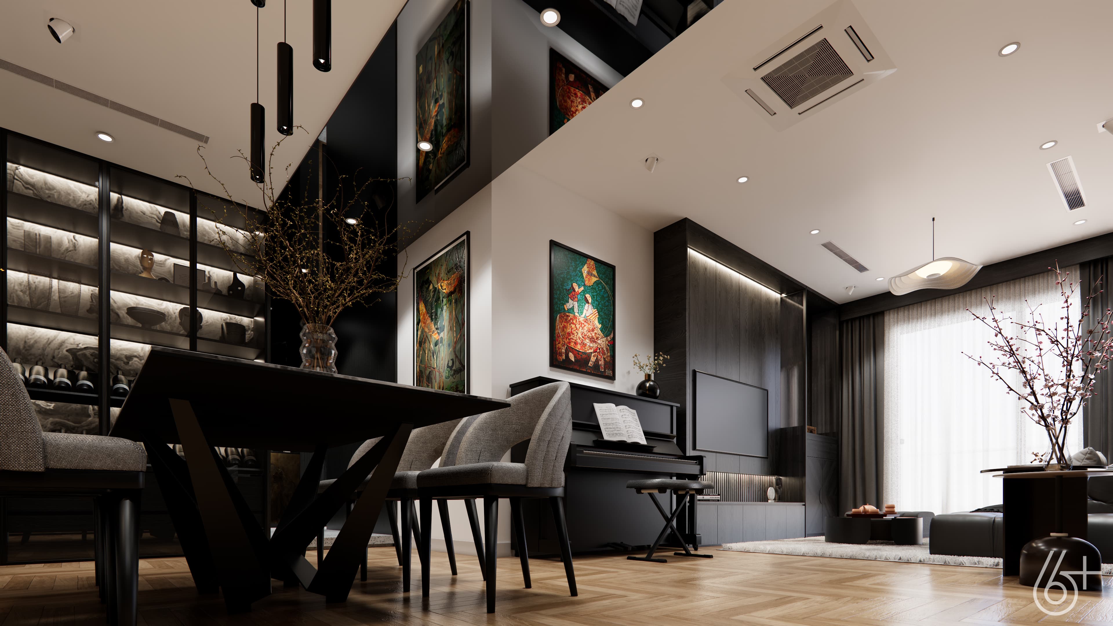 CĂN HỘ GƯƠNG ĐEN - 3 NGỦ - KHAI SƠN CITY - hình ảnh công trình
