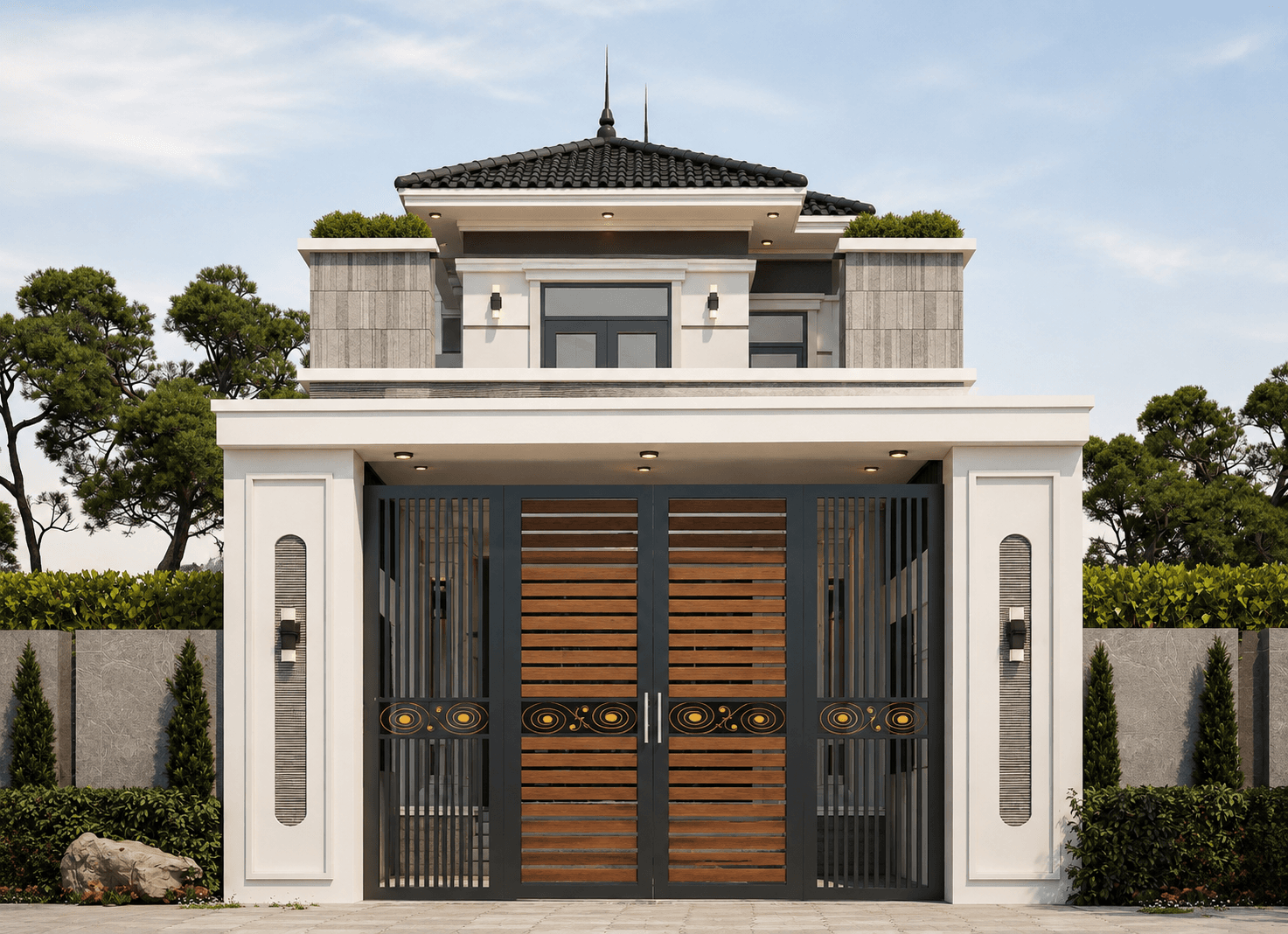 Nhà mái nhật 2 tầng 5.5x28m