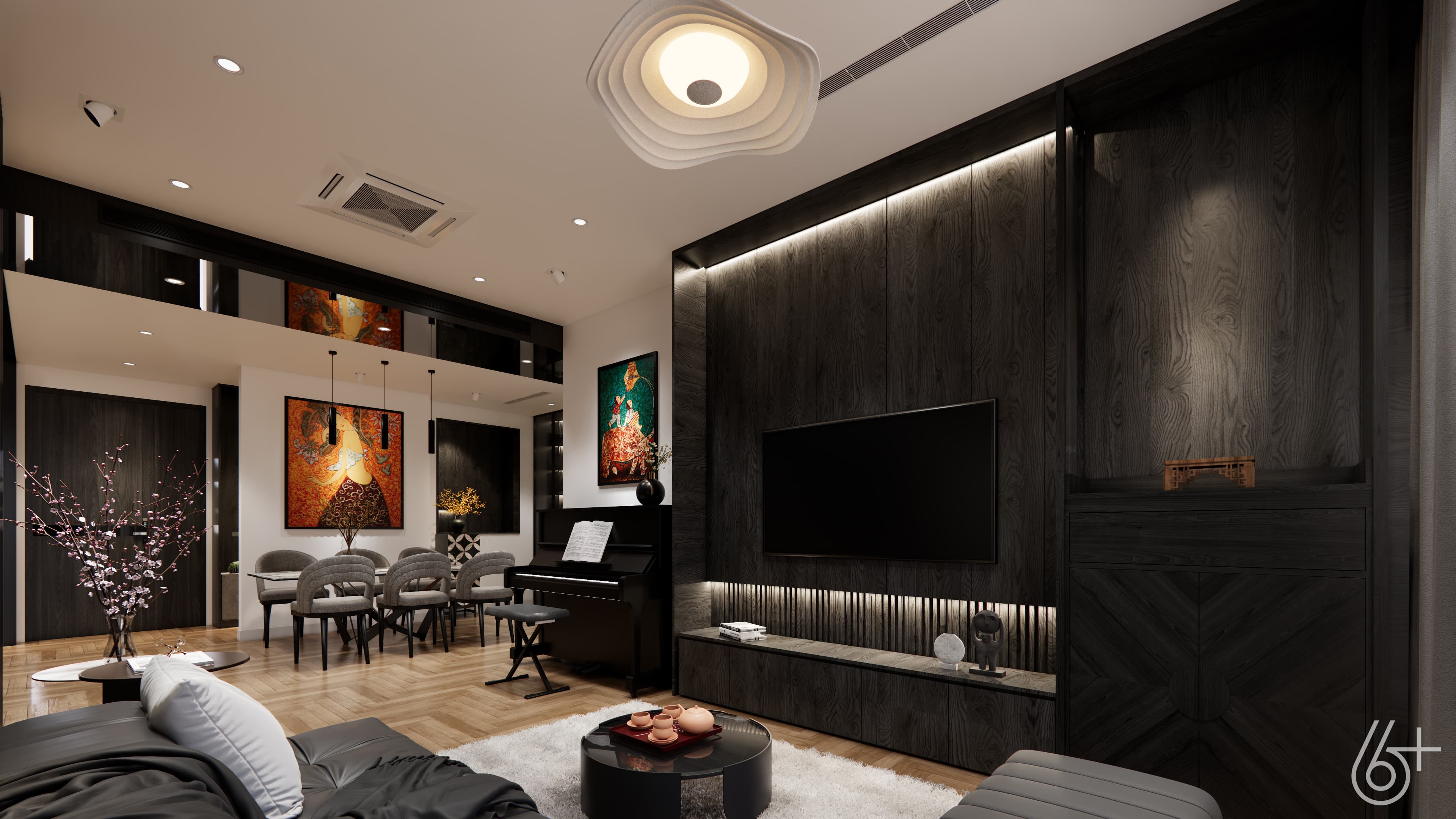CĂN HỘ GƯƠNG ĐEN - 3 NGỦ - KHAI SƠN CITY - hình ảnh công trình
