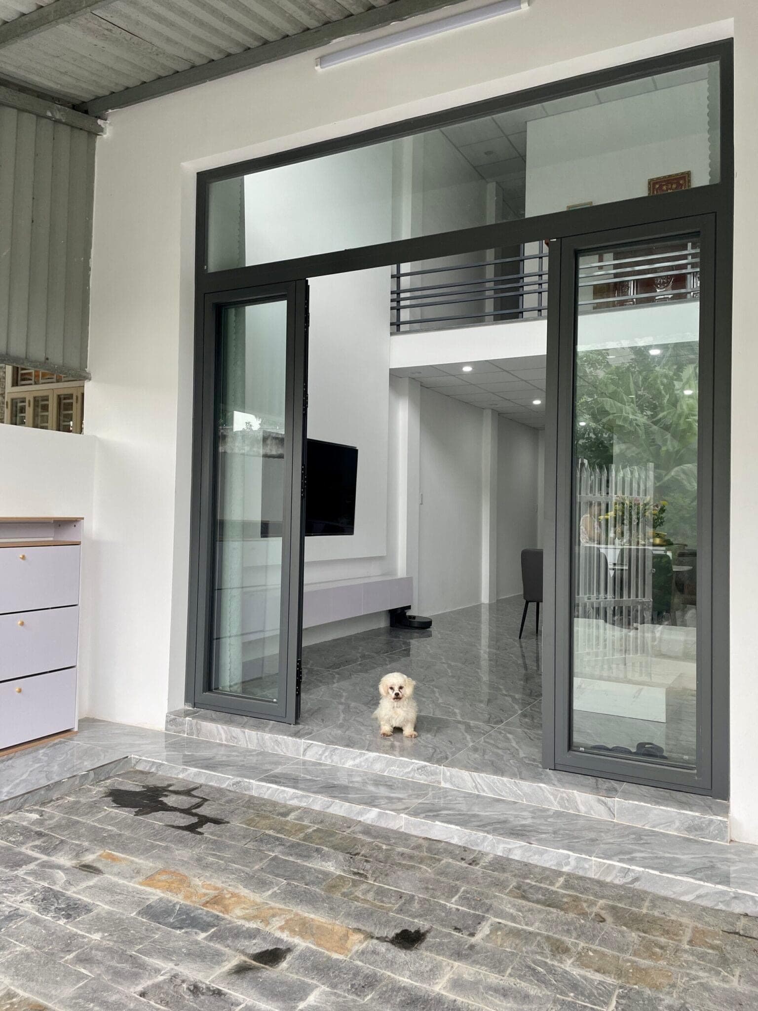 Cải tạo nhà cấp 4 thành cấp 2 1 trệt 1 lửng 4.5 x 16m - hình ảnh công trình