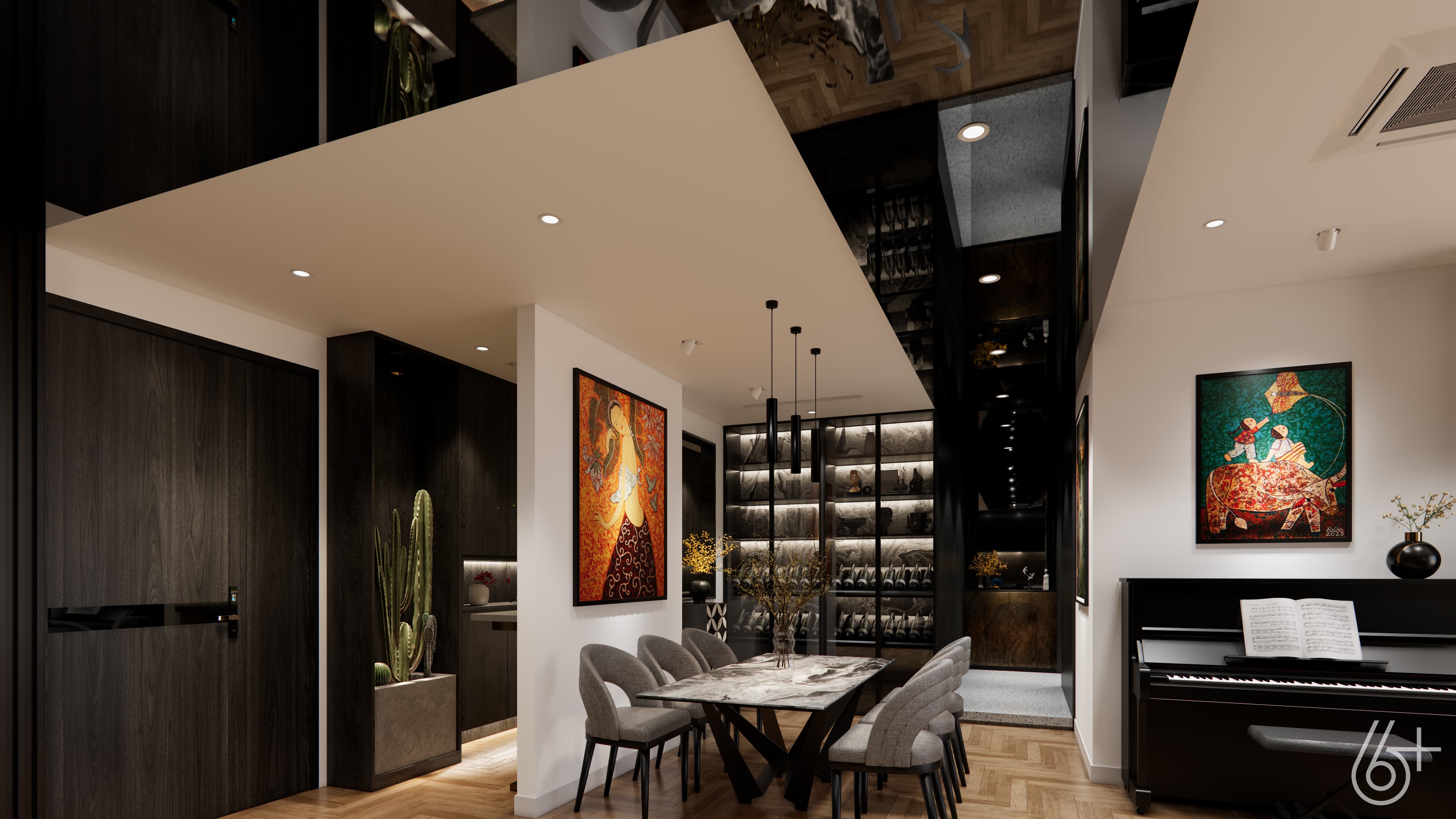 CĂN HỘ GƯƠNG ĐEN - 3 NGỦ - KHAI SƠN CITY - hình ảnh công trình