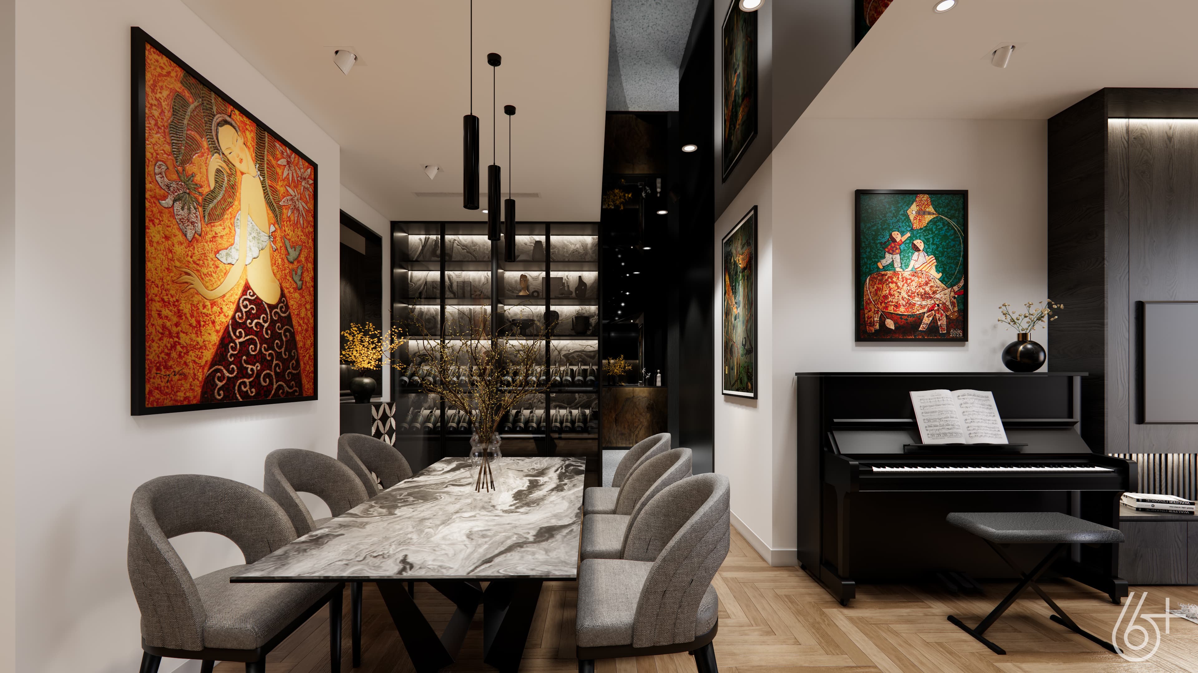 CĂN HỘ GƯƠNG ĐEN - 3 NGỦ - KHAI SƠN CITY - hình ảnh công trình