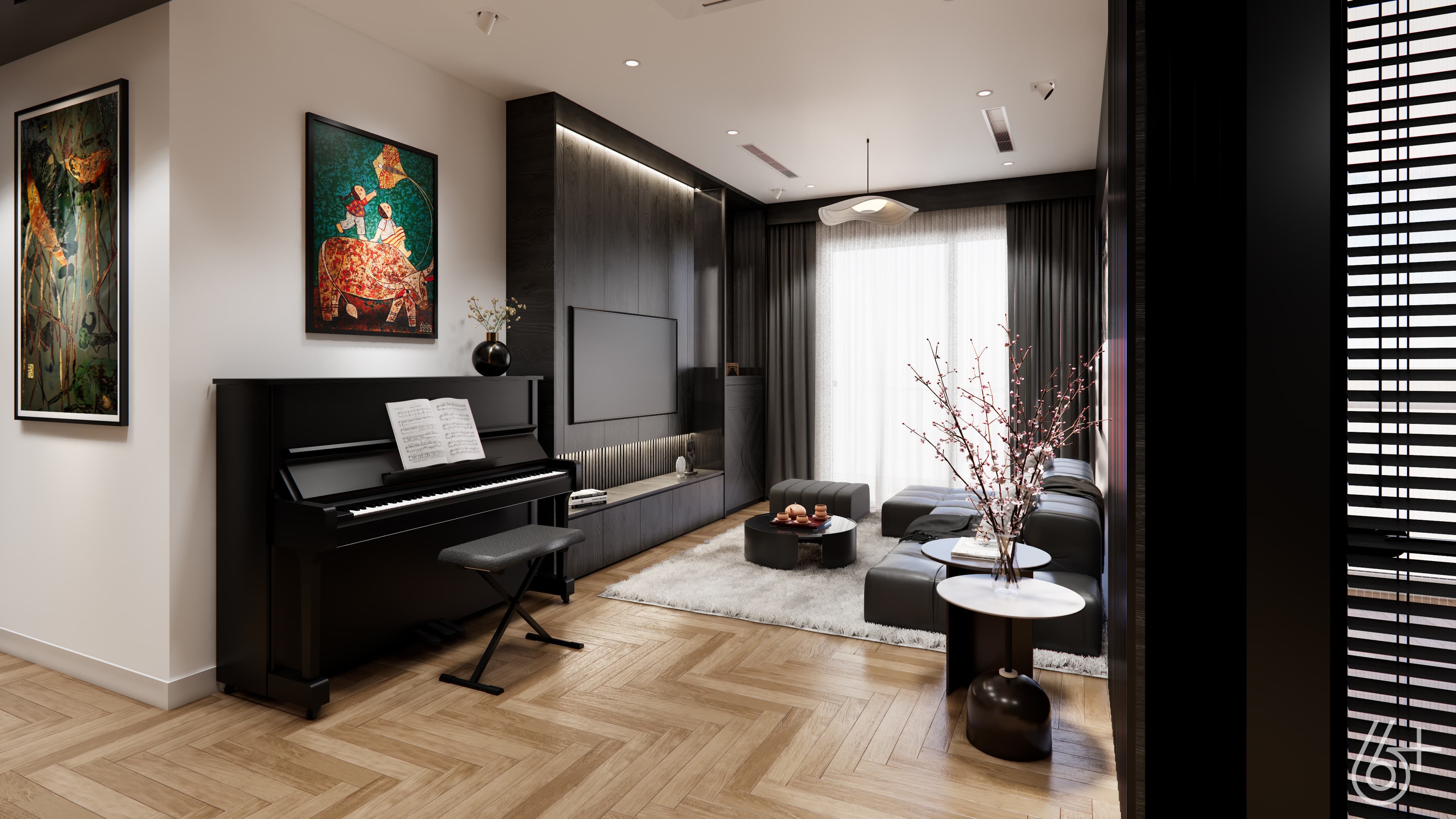 CĂN HỘ GƯƠNG ĐEN - 3 NGỦ - KHAI SƠN CITY - hình ảnh công trình
