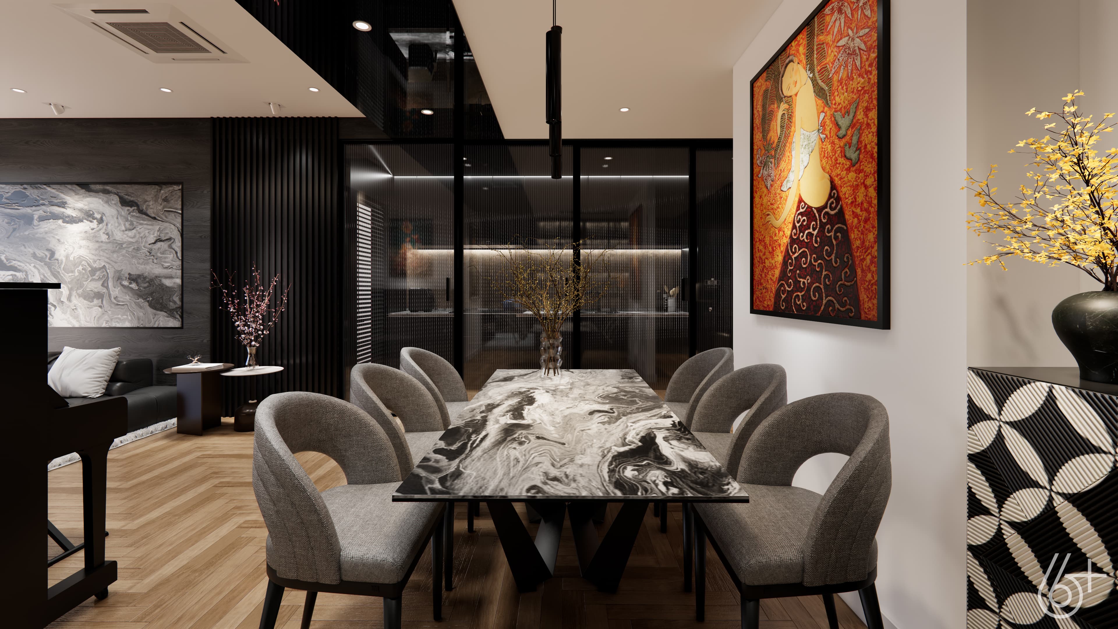 CĂN HỘ GƯƠNG ĐEN - 3 NGỦ - KHAI SƠN CITY - hình ảnh công trình
